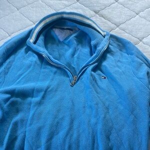 Carolina Blue Tommy Hilfger Quarter Zip
